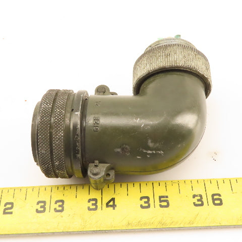 Amphenol MS3108B24-10S Size 24 7 Pin Female Circular Connector 90° Elbow