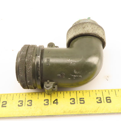 Amphenol MS3108B24-10S Size 24 7 Pin Female Circular Connector 90° Elbow