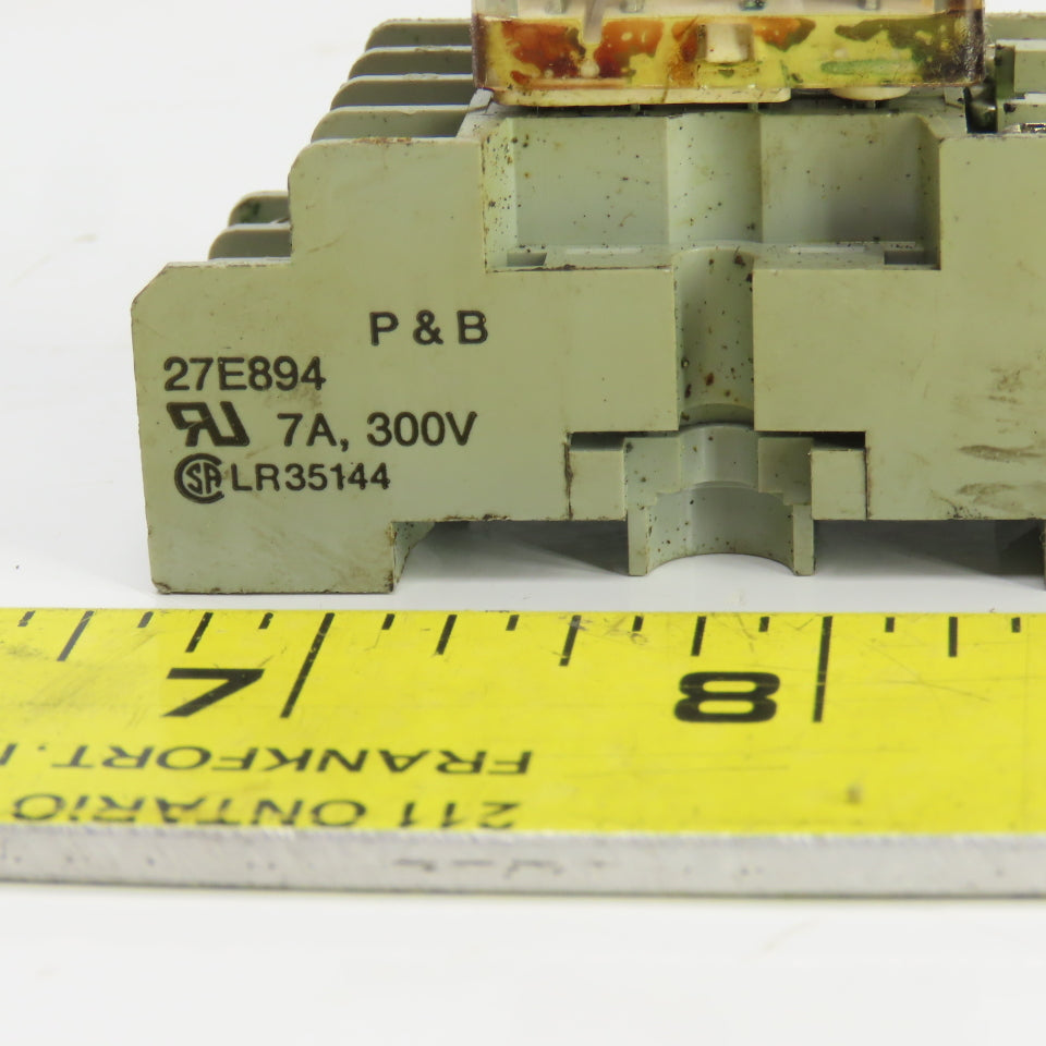 Potter & Brumfield KHU-17A11-120 Relay W/Base 27E894 120VAC 1/10 HP 3A Lot Of 4