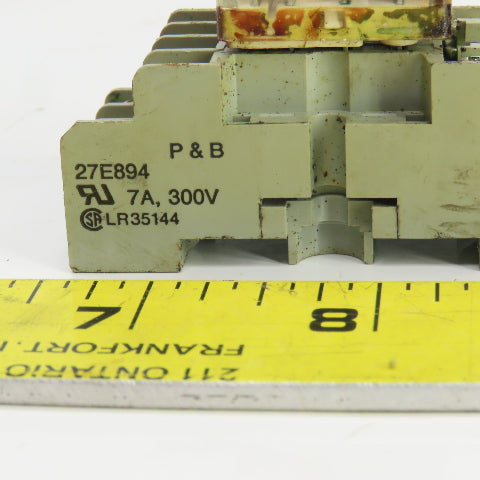 Potter & Brumfield KHU-17A11-120 Relay W/Base 27E894 120VAC 1/10 HP 3A Lot Of 4