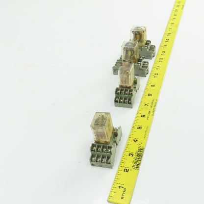 Potter & Brumfield KHU-17A11-120 Relay W/Base 27E894 120VAC 1/10 HP 3A Lot Of 4