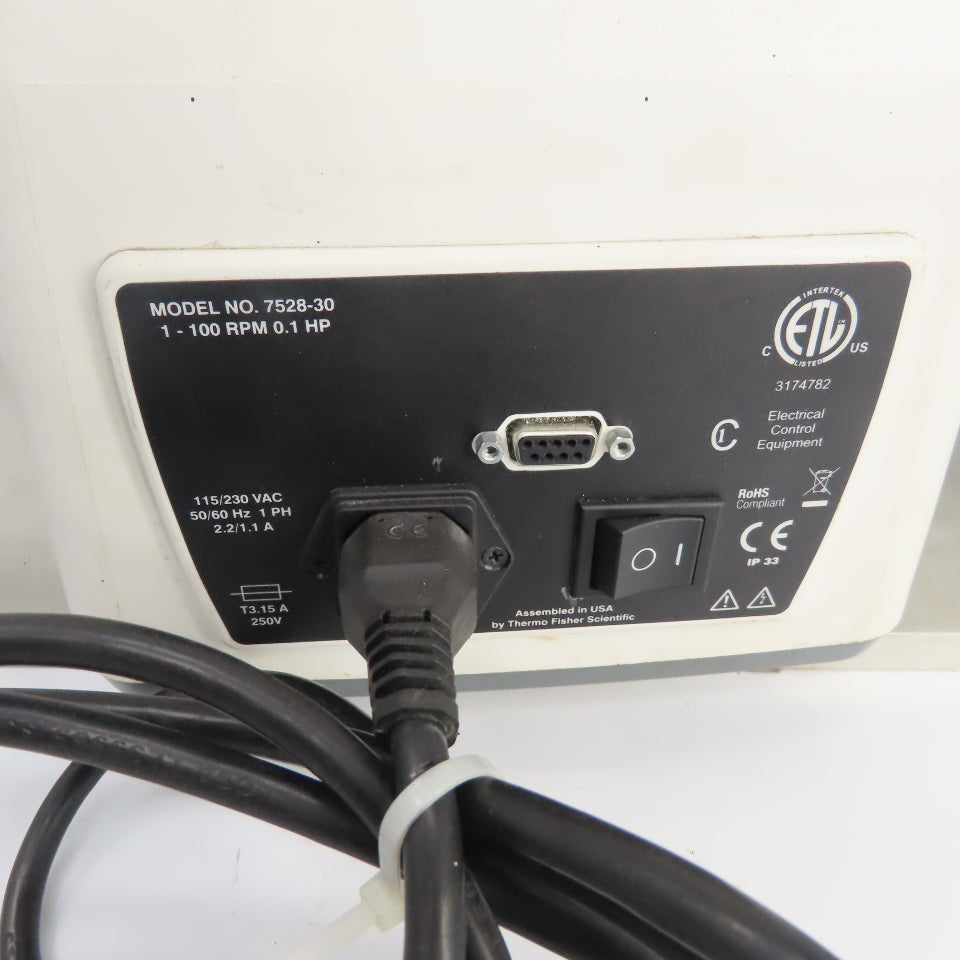 Cole Parmer Masterflex 7528-30 Digital Peristaltic Pump EasyLoad II W/Controller