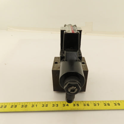Daikin JSO-G02-2BP-20 5/3 Way Single Solenoid Hydraulic Valve Manifold 24VDC