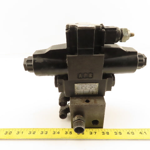 Daikin KS0-G02-4CP-10 Double Solenoid Hydraulic Valve Manifold Check Valve 24V