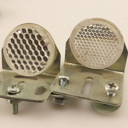 Allen Bradley Style Retroreflective Sensor Reflectors On Brackets Lot Of 8