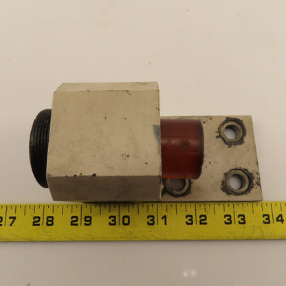 Rubber Tip Adjustable Overtravel Stop Bumper On Bracket Lot Of 2