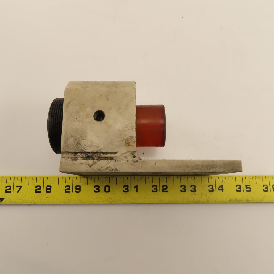 Rubber Tip Adjustable Overtravel Stop Bumper On Bracket Lot Of 2