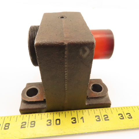 Rubber Tip Adjustable Overtravel Stop Bumper On Bracket Lot Of 2