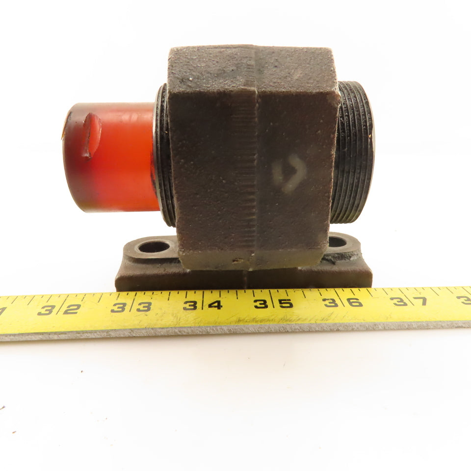 Rubber Tip Adjustable Overtravel Stop Bumper On Bracket Lot Of 2