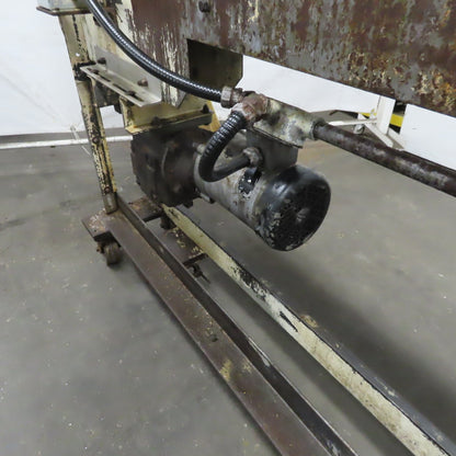 Slide Bed Conveyor 4" Belt 14'OAL 11FPM W/Casters 460V 3Ph