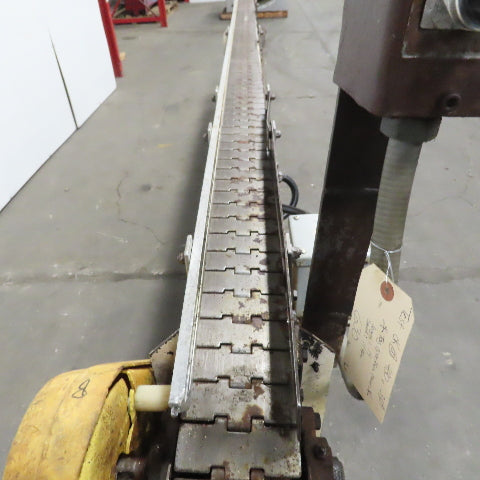 Slide Bed Conveyor 4" Belt 14'OAL 11FPM W/Casters 460V 3Ph