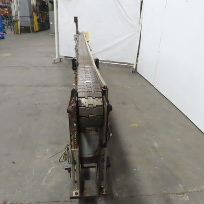 Slide Bed Conveyor 4" Belt 14'OAL 11FPM W/Casters 460V 3Ph