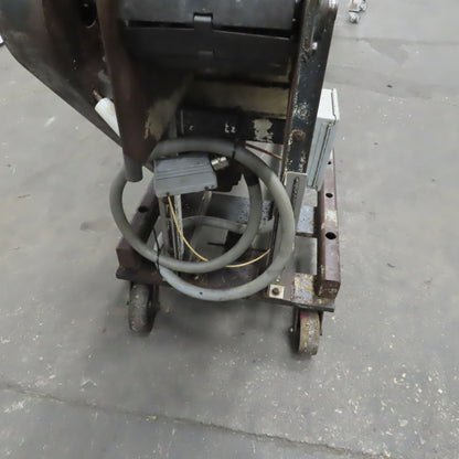 Slide Bed Conveyor 7-1/2" Belt 124"OAL 11FPM W/Casters 208-230/460V 3Ph
