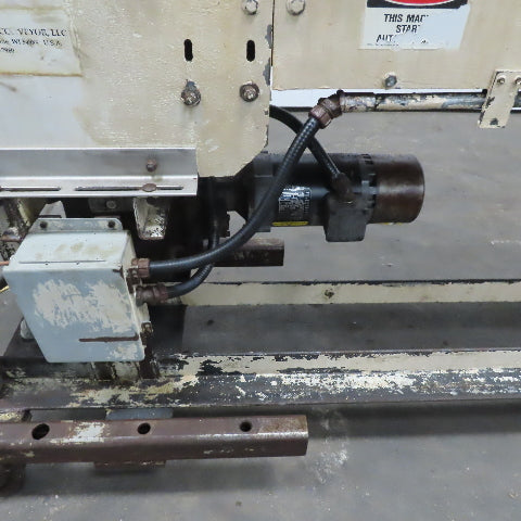 Slide Bed Conveyor 7-1/2" Belt 124"OAL 11FPM W/Casters 208-230/460V 3Ph