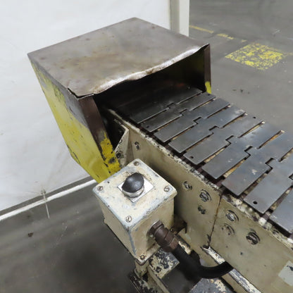 Slide Bed Conveyor 7-1/2" Belt 124"OAL 11FPM W/Casters 208-230/460V 3Ph