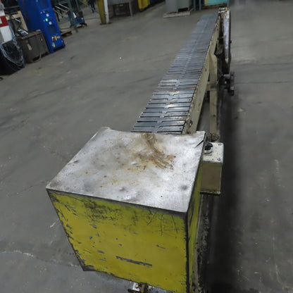 Slide Bed Conveyor 7-1/2" Belt 124"OAL 11FPM W/Casters 208-230/460V 3Ph