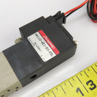 Humphrey HA110-4E1-83-PSL Single Solenoid Pneumatic Valve 24VDC 20-100psi