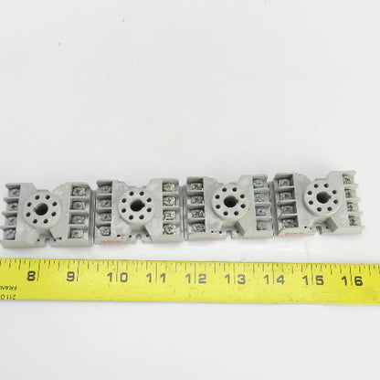 Potter & Brumfield 27EI22 10A 300V Relay Socket Base Lot Of 4