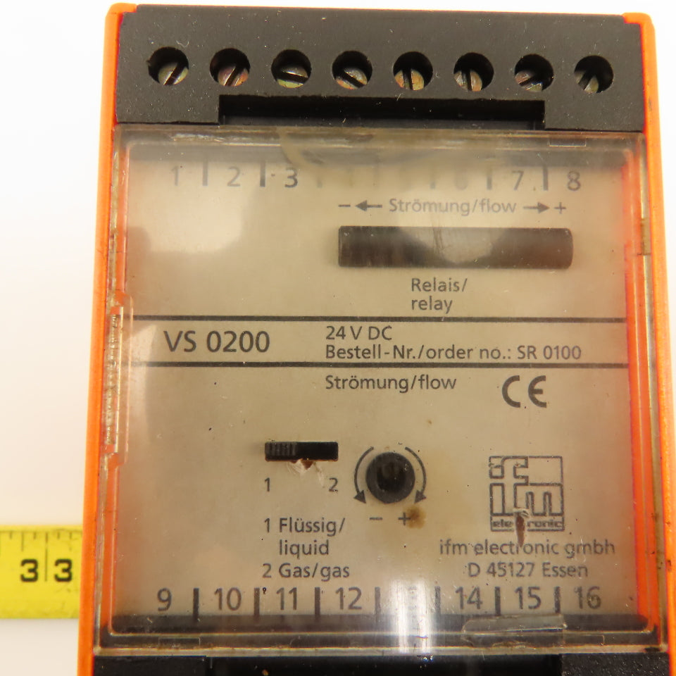 IFM SR0100 24VDC Control Monitor For Flow Sensors