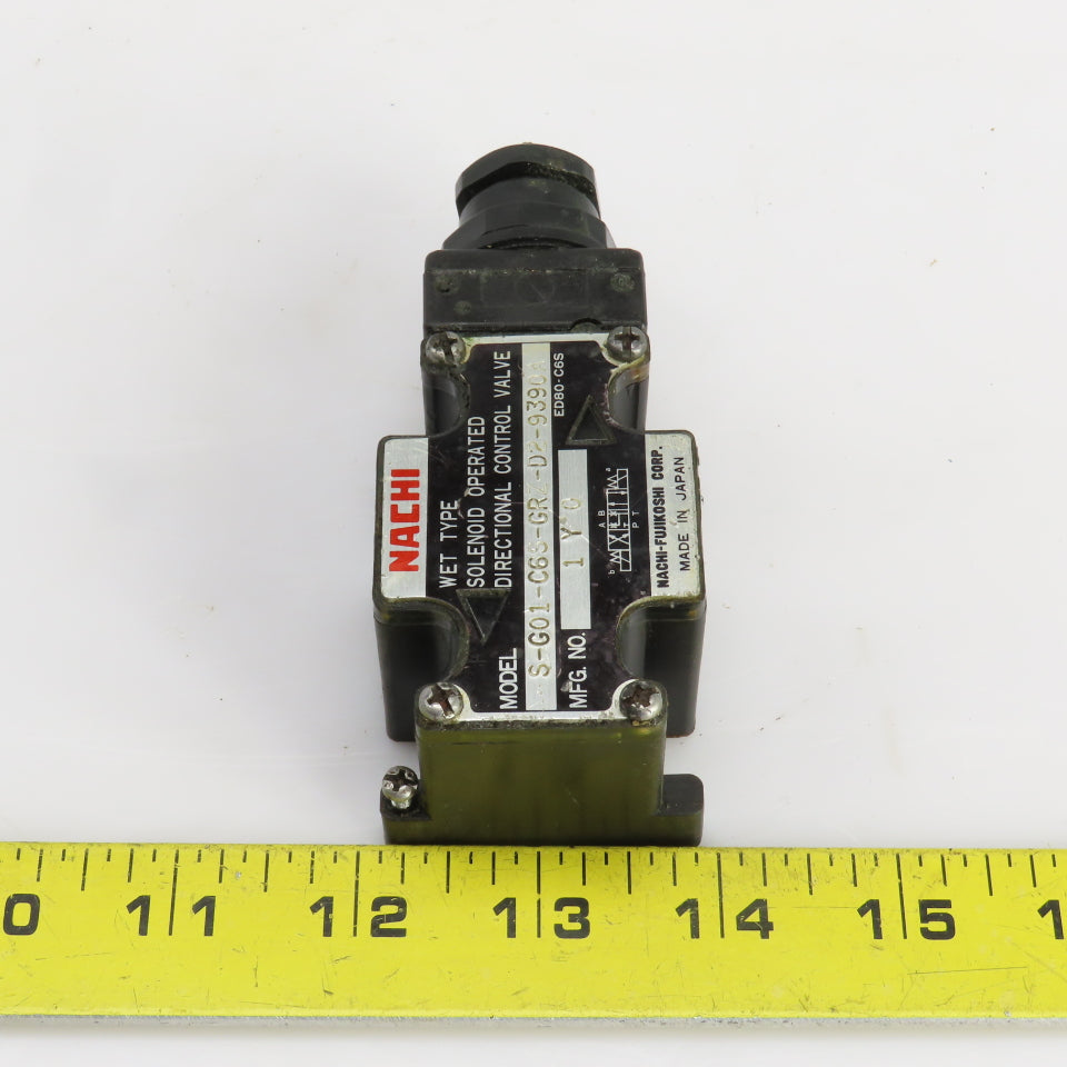 NACHI S-G01-C6S-GRZ-D2-9390A Hydraulic Directional Control Valve 24VDC