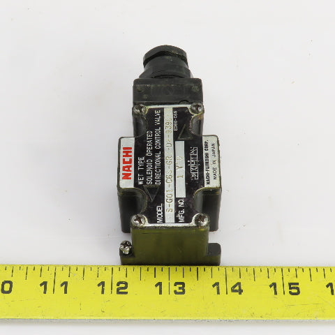 NACHI S-G01-C6S-GRZ-D2-9390A Hydraulic Directional Control Valve 24VDC