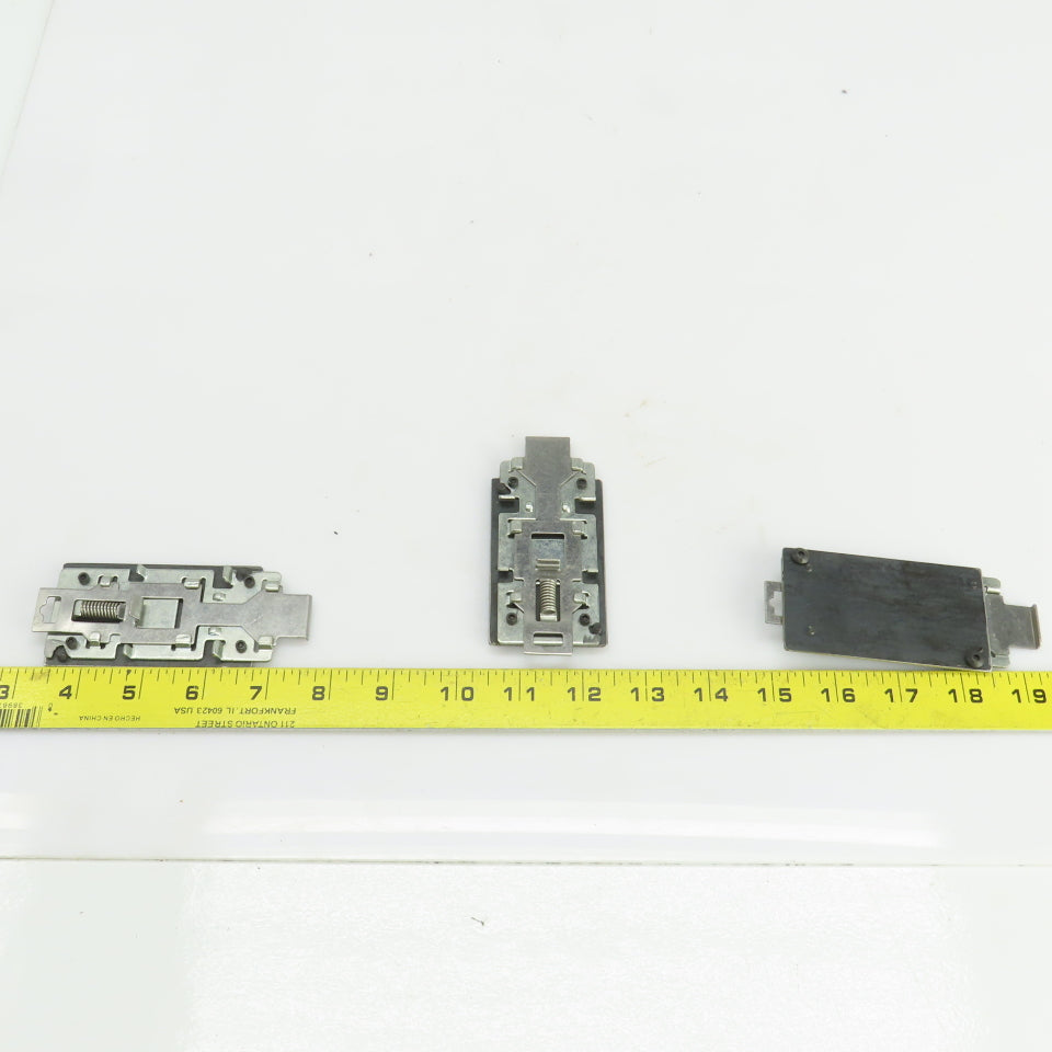 3-1/4" x 1-7/8" Din Rail Mounting Plate Lot Of 3