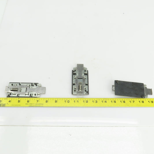 3-1/4" x 1-7/8" Din Rail Mounting Plate Lot Of 3