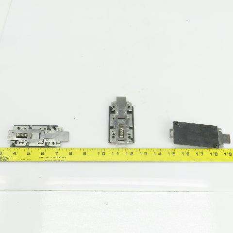 3-1/4" x 1-7/8" Din Rail Mounting Plate Lot Of 3