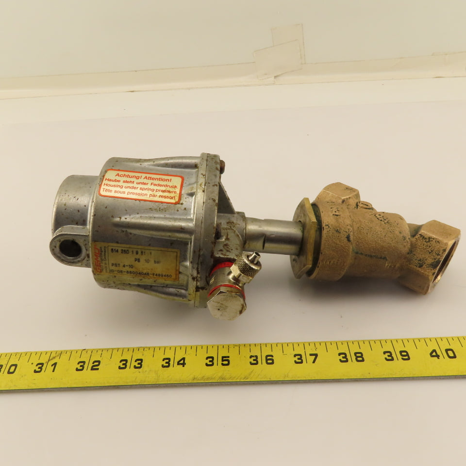 Gemu 51425D19511 1" Brass 2 Way Valve Pneumatic Actuator Assembly