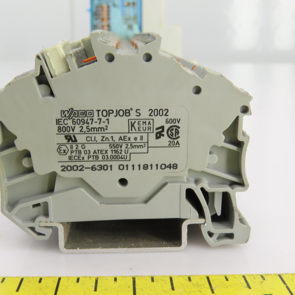 Allen Bradley 1492-L3 Terminal Blocks On Din Rail 28 Pcs/Waco 2002-6301 37 Pcs