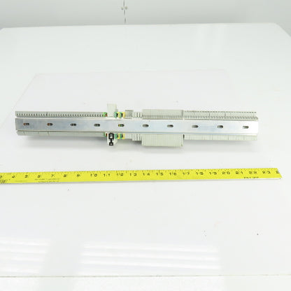 Allen Bradley 1492-L3 Terminal Blocks On Din Rail 28 Pcs/Waco 2002-6301 37 Pcs