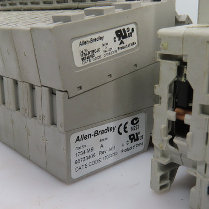 Allen Bradley 1734-MB Input Modules 9 Pcs 1492-SP Breaker 3 Pcs Total Lot Of 22