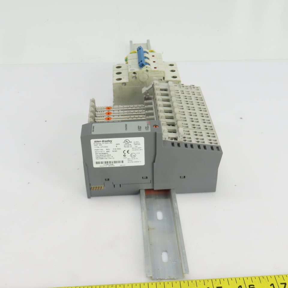 Allen Bradley 1734-MB Input Modules 9 Pcs 1492-SP Breaker 3 Pcs Total Lot Of 22