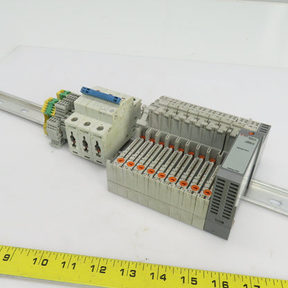 Allen Bradley 1734-MB Input Modules 9 Pcs 1492-SP Breaker 3 Pcs Total Lot Of 22