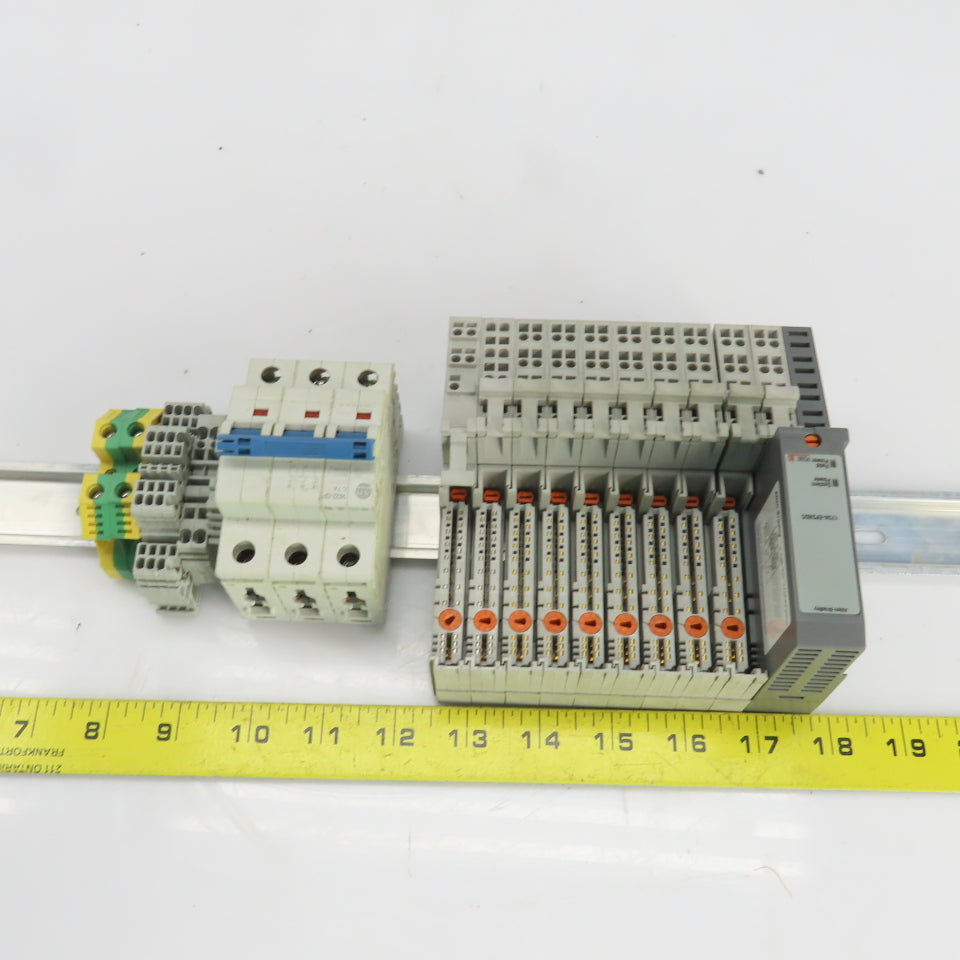 Allen Bradley 1734-MB Input Modules 9 Pcs 1492-SP Breaker 3 Pcs Total Lot Of 22