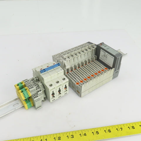 Allen Bradley 1734-MB Input Modules 9 Pcs 1492-SP Breaker 3 Pcs Total Lot Of 22