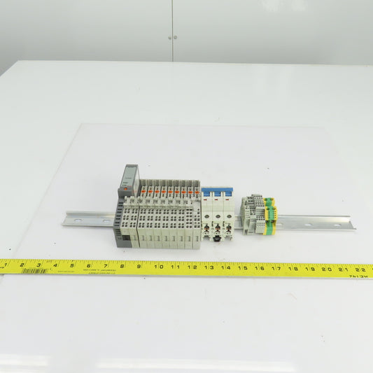 Allen Bradley 1734-MB Input Modules 9 Pcs 1492-SP Breaker 3 Pcs Total Lot Of 22