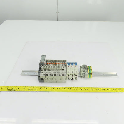 Allen Bradley 1734-MB Input Modules 9 Pcs 1492-SP Breaker 3 Pcs Total Lot Of 22