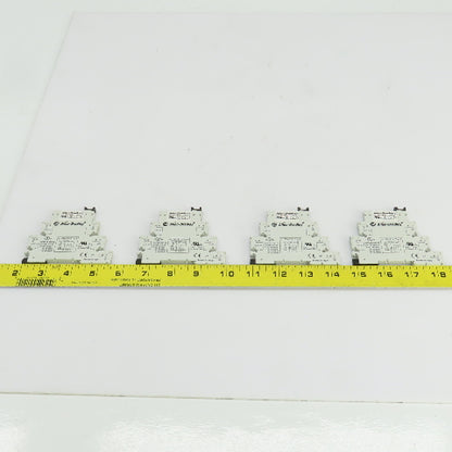 Allen Bradley 700-HLT1U Ser.A Terminal Block W/700-TBR24 Ser.A Relay Lot Of 4