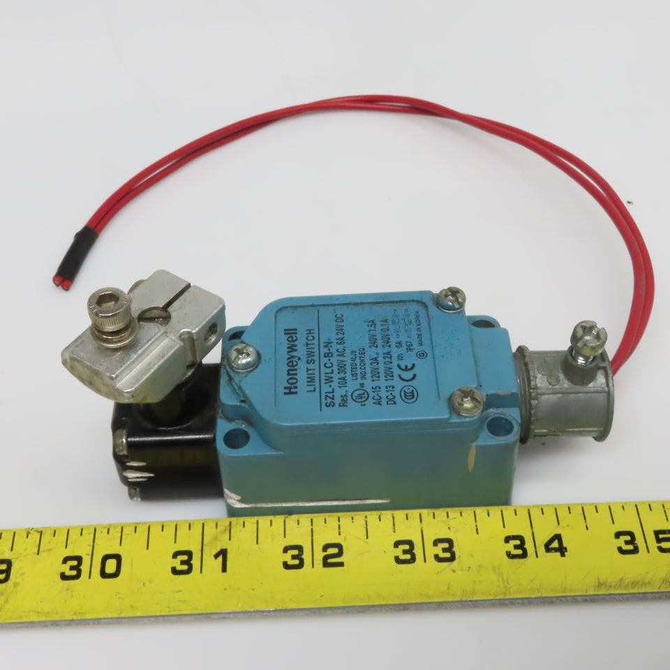 Honeywell SLZ-WLC-B-N 300V 10A AC/DC Arm Style Limit Switch