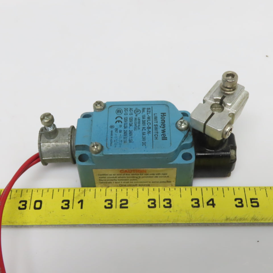 Honeywell SLZ-WLC-B-N 300V 10A AC/DC Arm Style Limit Switch