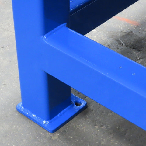 1" Thick Machined Top Steel Fabrication Layout Grid Work Bench Table 108x96x34