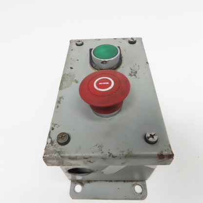 SCE SCE-2PBI 2 Push Button Electrical Enclosure W/ E-Stop Pendant