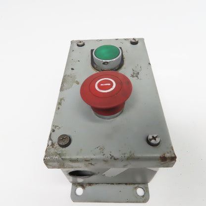 SCE SCE-2PBI 2 Push Button Electrical Enclosure W/ E-Stop Pendant