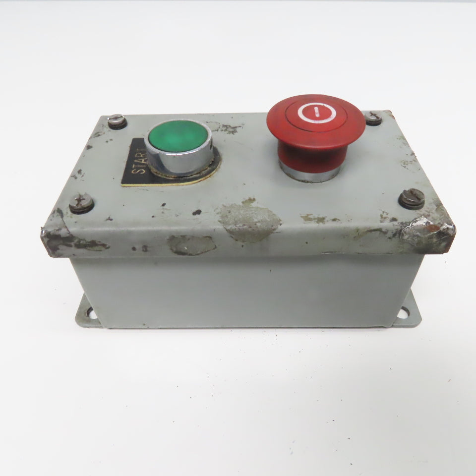 SCE SCE-2PBI 2 Push Button Electrical Enclosure W/ E-Stop Pendant