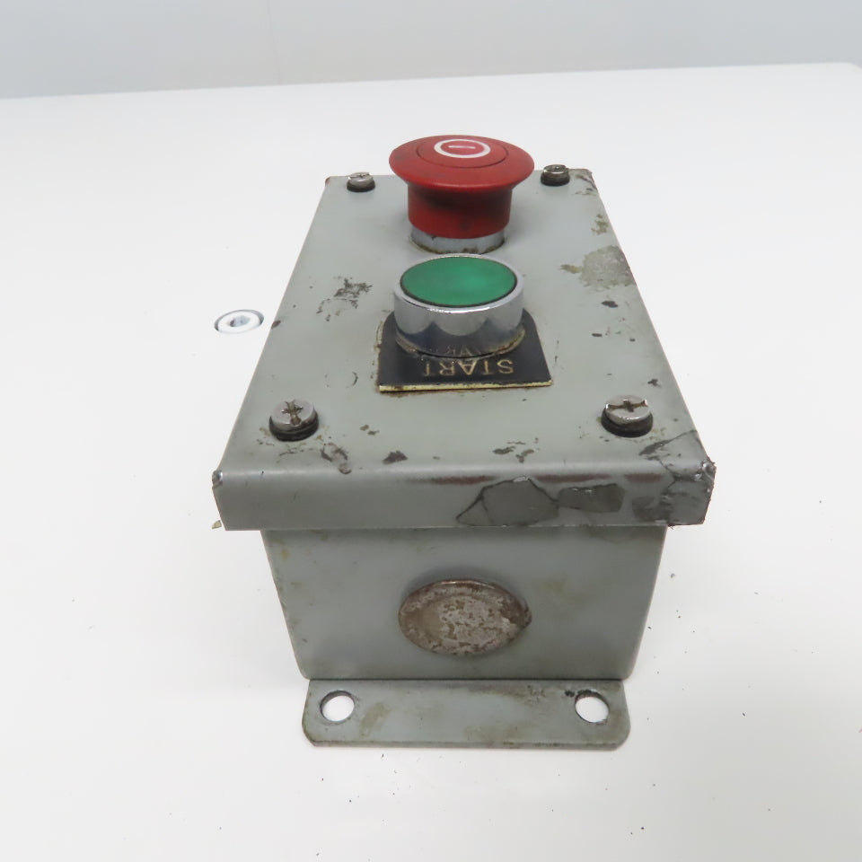 SCE SCE-2PBI 2 Push Button Electrical Enclosure W/ E-Stop Pendant