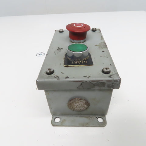 SCE SCE-2PBI 2 Push Button Electrical Enclosure W/ E-Stop Pendant