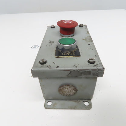 SCE SCE-2PBI 2 Push Button Electrical Enclosure W/ E-Stop Pendant