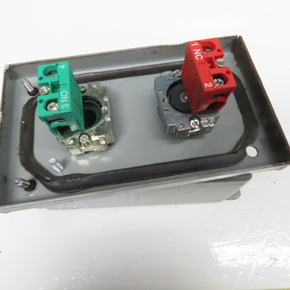 SCE SCE-2PBI 2 Push Button Electrical Enclosure W/ E-Stop Pendant