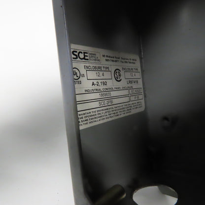 SCE SCE-2PBI 2 Push Button Electrical Enclosure W/ E-Stop Pendant